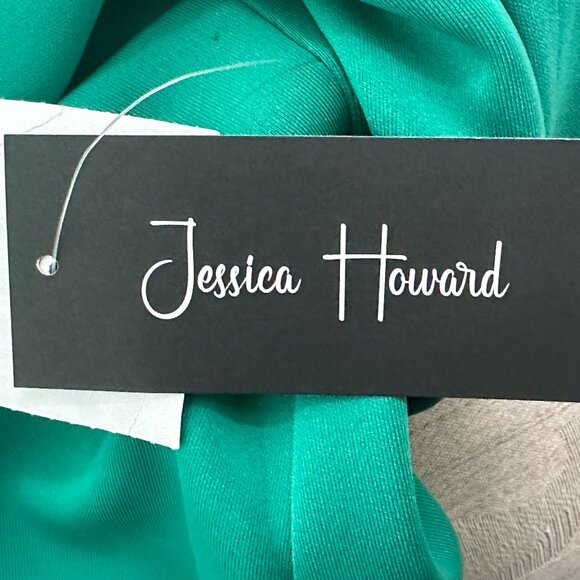 Jessica Howard Jade Green Ruffle Sheath Dress – SZ 12 NWT – Flirty and Fabulous! - Picture 7 of 10